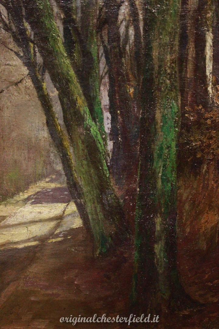 072_dipinto_quadro_olio_tela_painting_oil_canvas_fine_'800_XIX_secolo_paesaggio_landscape_alberi_bosco_3.jpg