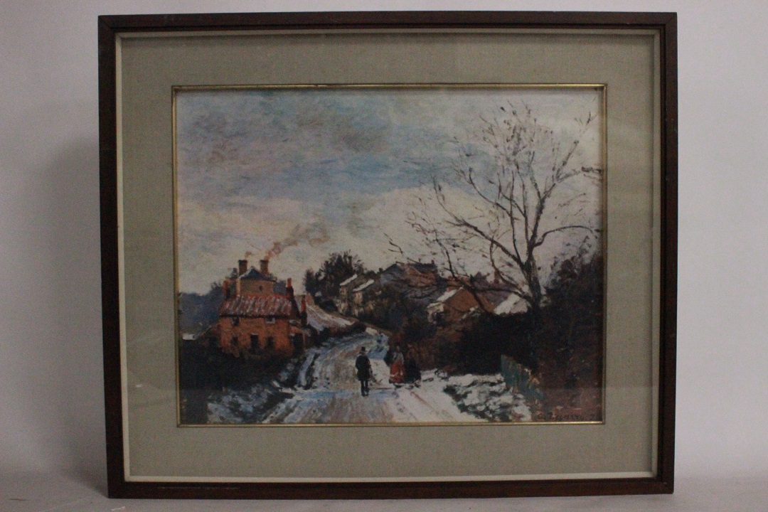 118_quadro_dipinto_olio_tela_paesaggio_innevato_neve_cornice_firma_firmato_Francia_Francese_FRA_0