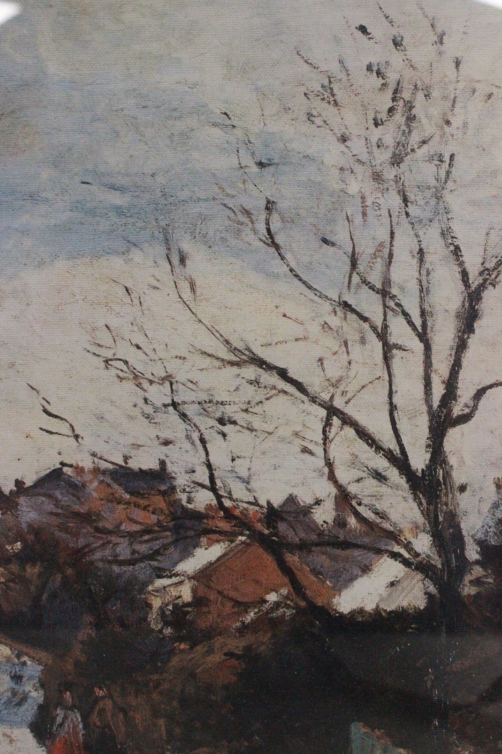 118_quadro_dipinto_olio_tela_paesaggio_innevato_neve_cornice_firma_firmato_Francia_Francese_FRA_7