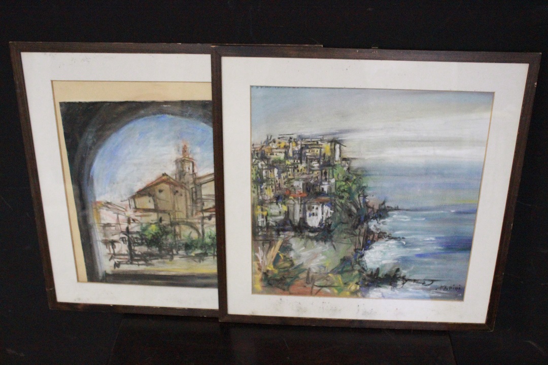 169_quadro_painting_cornice_frame_vetro_glass_pastello_su_carta_pastel_on_paper_paesaggio_landscape_0