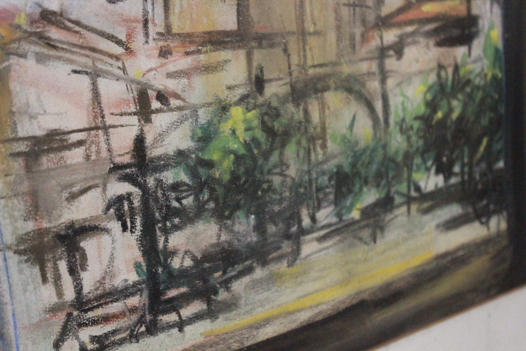 169_quadro_painting_cornice_frame_vetro_glass_pastello_su_carta_pastel_on_paper_paesaggio_landscape_4