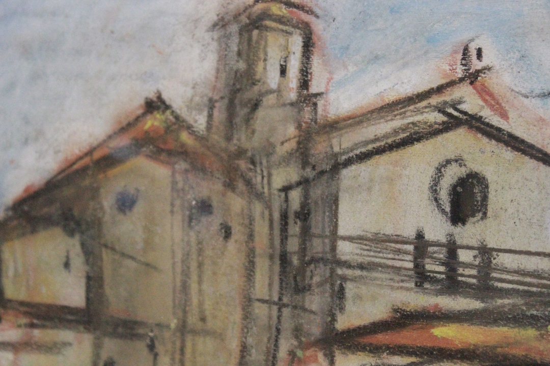 169_quadro_painting_cornice_frame_vetro_glass_pastello_su_carta_pastel_on_paper_paesaggio_landscape_5