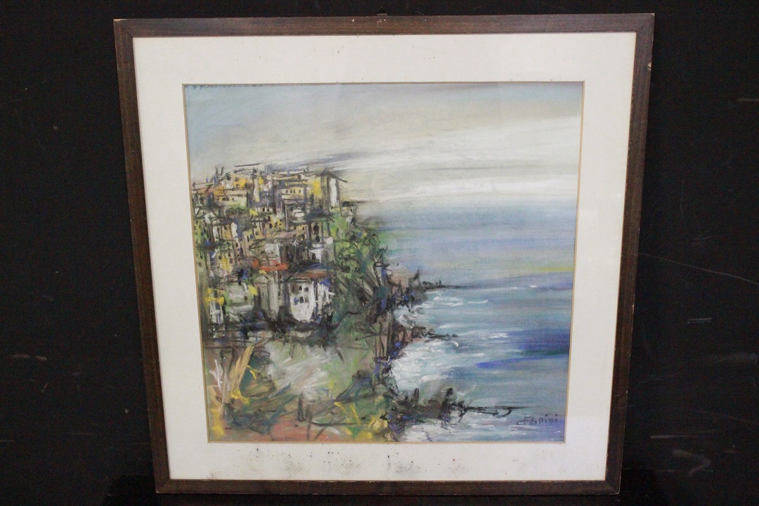 169_quadro_painting_cornice_frame_vetro_glass_pastello_su_carta_pastel_on_paper_paesaggio_landscape_7