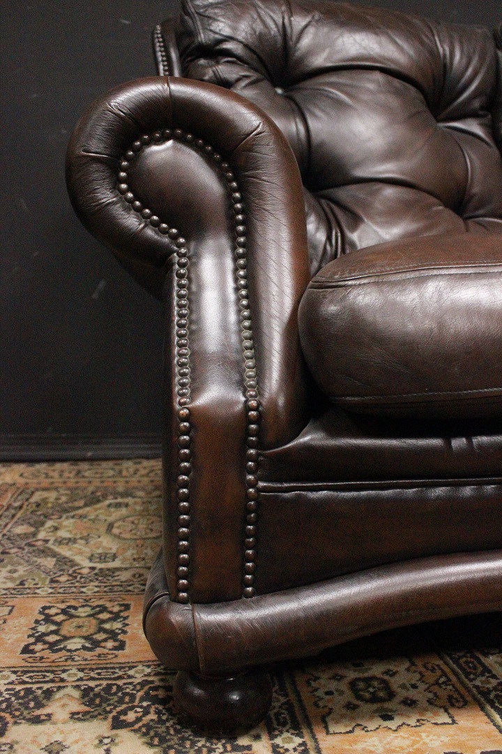 741_Divano_Sofa_bergere_3P_tre_posti_three_seaters_leather_pelle_marrone_terra_brown_originale_original_Brescia_Roncadelle_english_inglese_UK_1