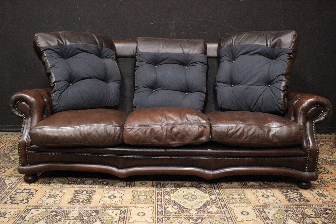 741_Divano_Sofa_bergere_3P_tre_posti_three_seaters_leather_pelle_marrone_terra_brown_originale_original_Brescia_Roncadelle_english_inglese_UK_9