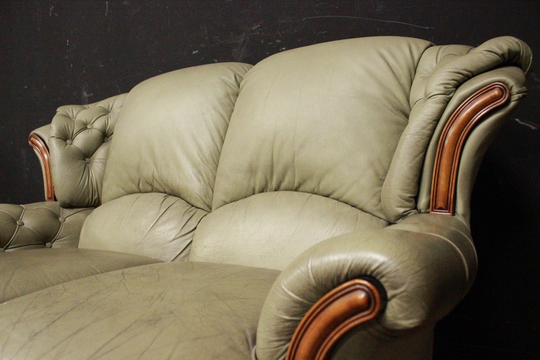 748_divano_sofa_chesterfield_2_two_due_posti_verde_green_inglese_english_pelle_leather_originale_original_bergere_9