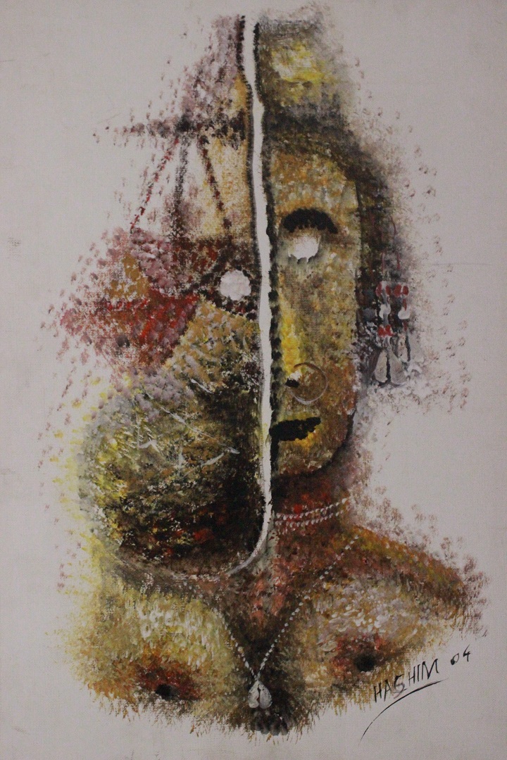 276_quadro_dipinto_olio_su_tela_maschere_africane_painting_firma_firmato_HASHIM04_francese_Francia_FRA_2