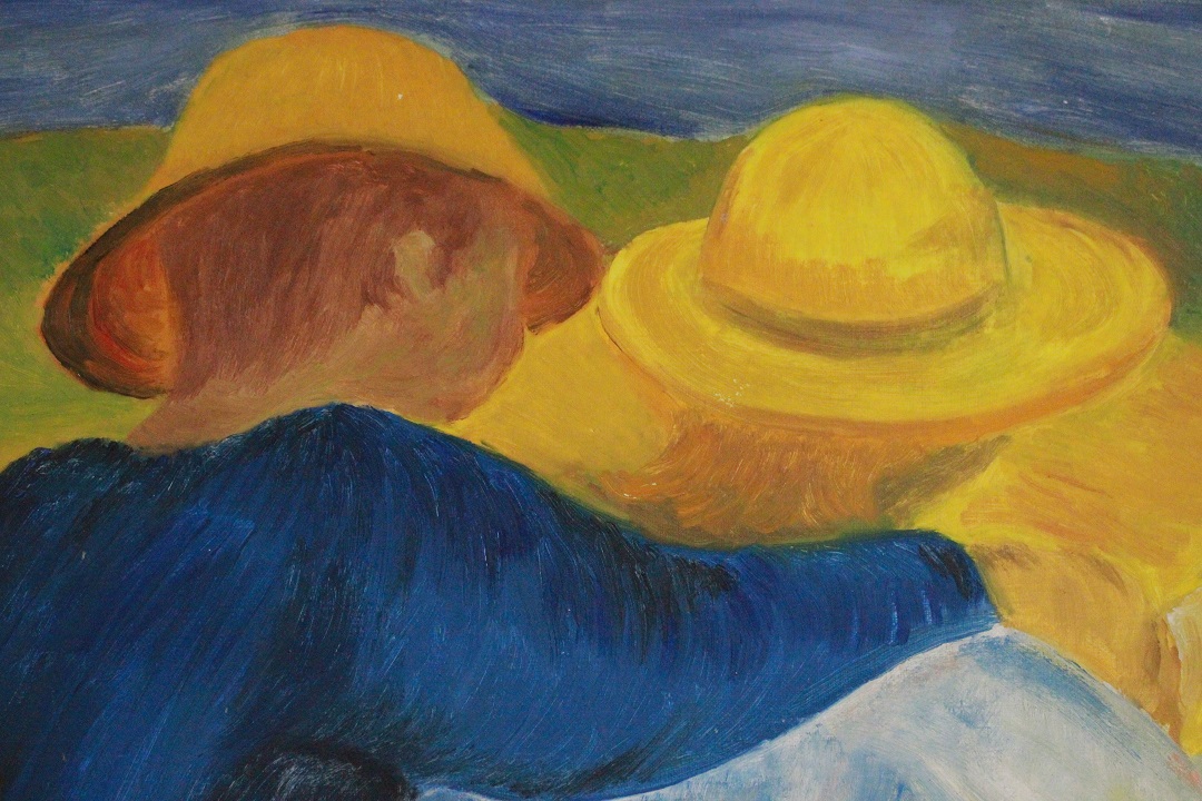 364_quadro_paint_olio_su_tela_oil_on_canvass_coppia_couple_asino_donkey_carro_campagna_firmato_signed_Simon_1