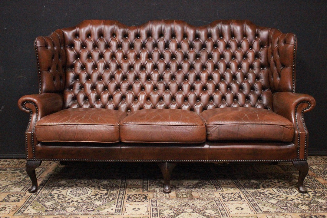 368_divano_bergere_sofa_Chesterfield_Chester_monk_original_originale_marrone_rame_brown_english_inglese_leather_3_posti_pelle_UK_0