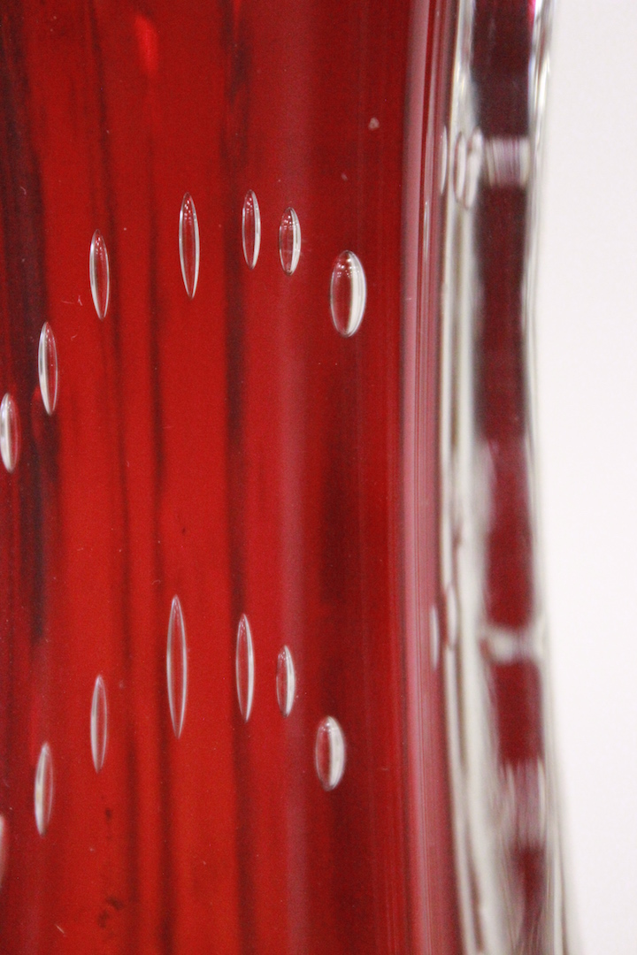 645_vaso_vase_rosso_red_bollicine_Murano_glass_vetro_firmato_signed_certificato_artigianato_made_in_Murano_Venezia_Venice_Brescia_Roncadelle_2