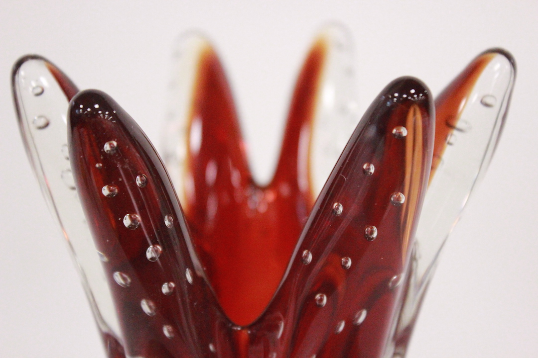 645_vaso_vase_rosso_red_bollicine_Murano_glass_vetro_firmato_signed_certificato_artigianato_made_in_Murano_Venezia_Venice_Brescia_Roncadelle_5
