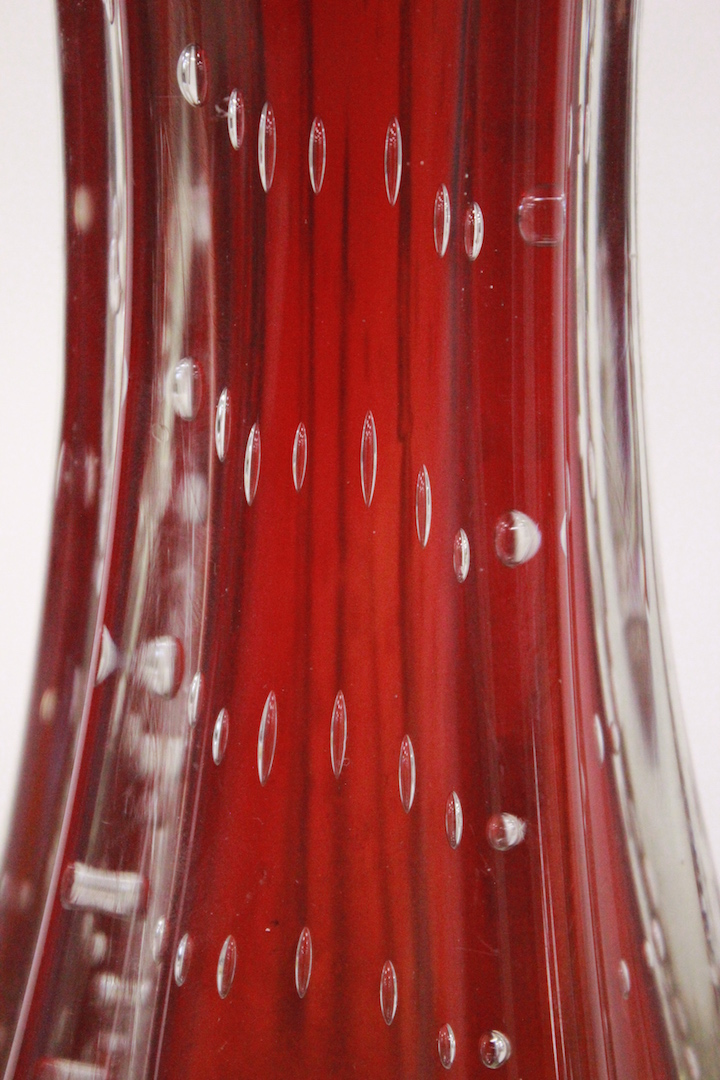 645_vaso_vase_rosso_red_bollicine_Murano_glass_vetro_firmato_signed_certificato_artigianato_made_in_Murano_Venezia_Venice_Brescia_Roncadelle_8