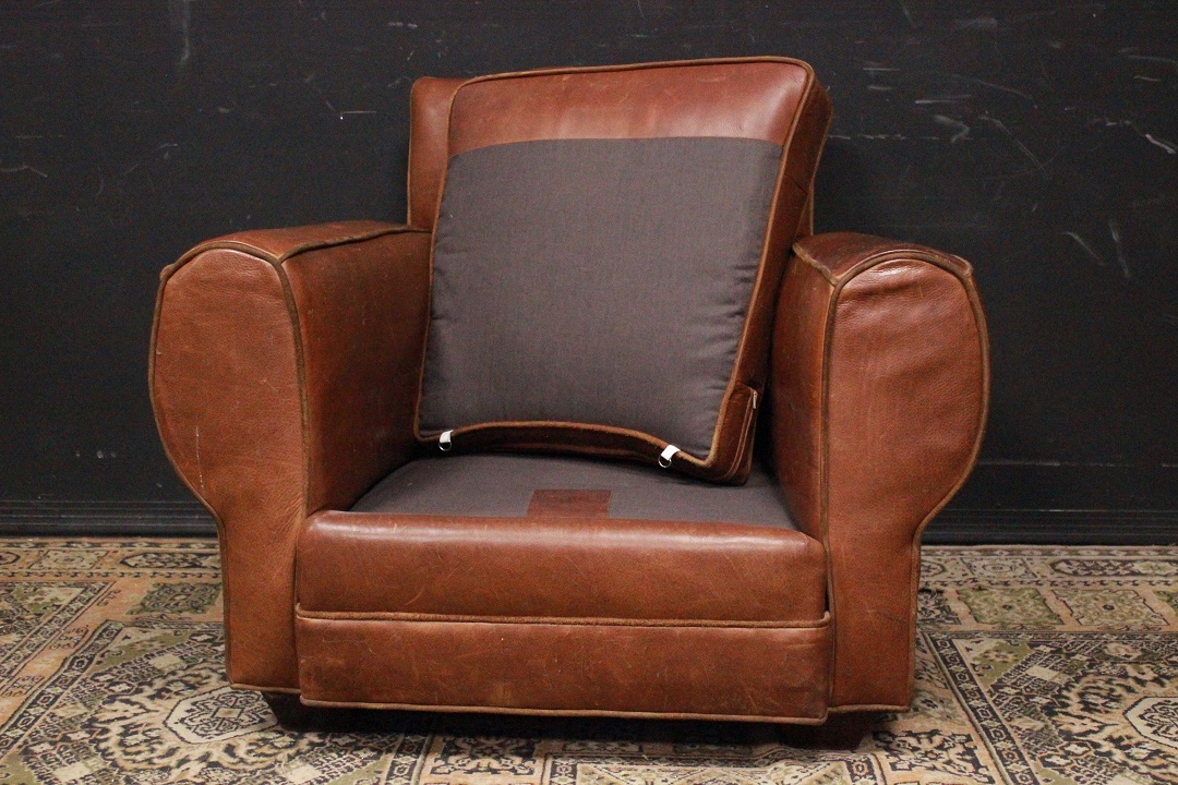 671_poltrona_armchair_design_leather_pelle_marrone_chiaro_light_brown_dopo_2000_marchio_Brescia_Roncadelle_ITA_8