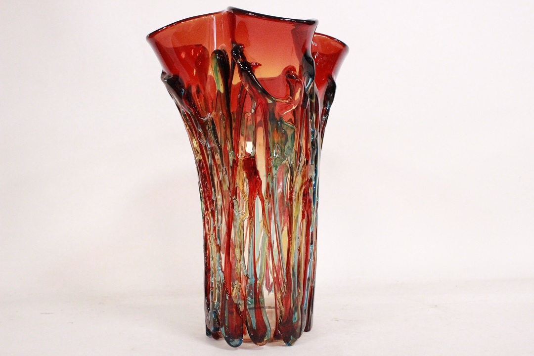 675_vaso_vase_rosso_fiore_Murano_glass_vetro_firmato_signed_Cammozzo_certificato_artigianato_made_in_Murano_Venezia_Venice_Brescia_Roncadelle_11