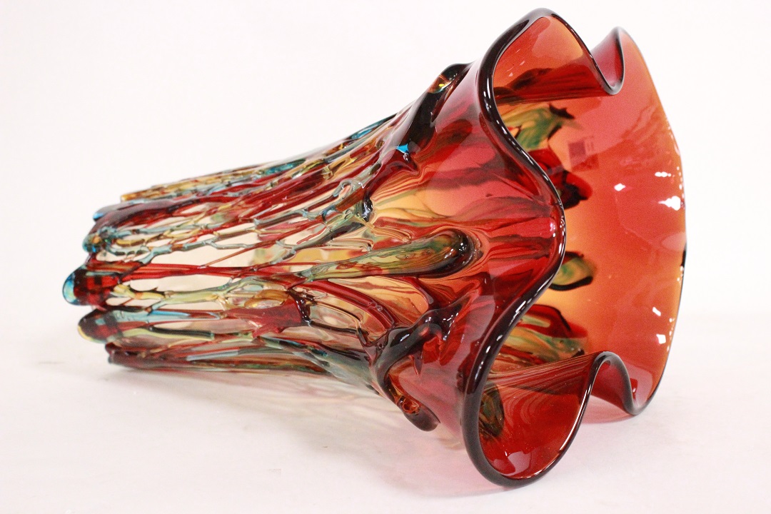 675_vaso_vase_rosso_fiore_Murano_glass_vetro_firmato_signed_Cammozzo_certificato_artigianato_made_in_Murano_Venezia_Venice_Brescia_Roncadelle_16