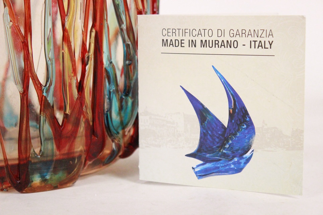 675_vaso_vase_rosso_fiore_Murano_glass_vetro_firmato_signed_Cammozzo_certificato_artigianato_made_in_Murano_Venezia_Venice_Brescia_Roncadelle_2