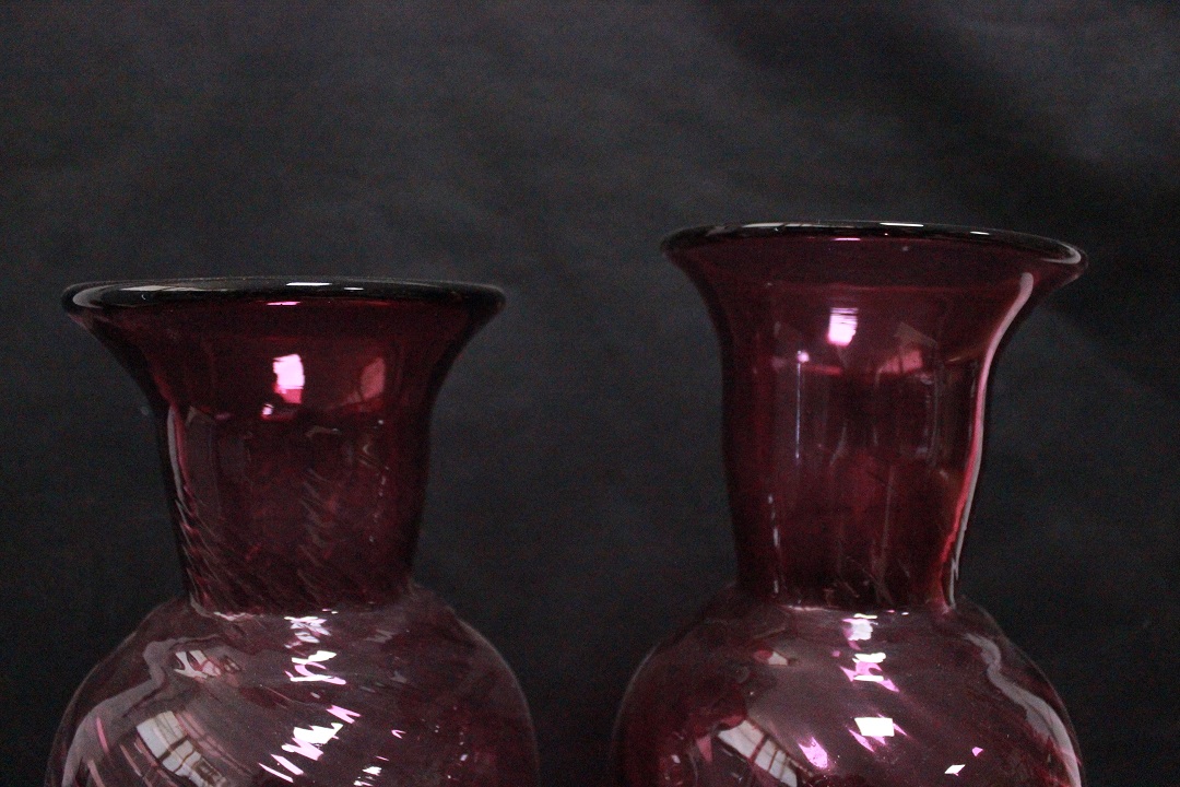 016_vaso_vasi_coppia_due_2_two_fucsia_vetro_glass_vase_vases_fuchsia_1