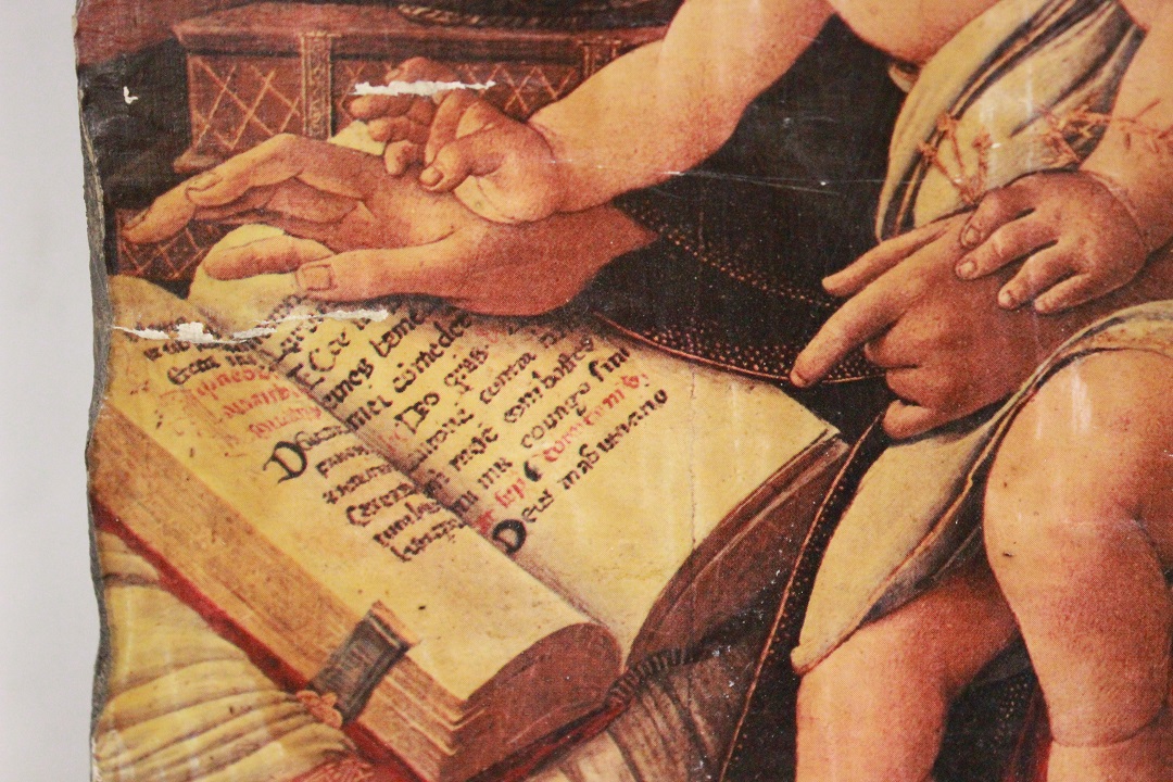 568_stampa_su_legno_wood_Madonna_bambino_Gesù_Jesus_child_2
