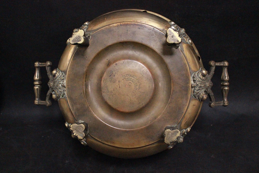 787_riscaldatore_stufa_rame_ottone_vintage_1900_firmato_Girodon_Monet_Lyon_heater_copper_brass_signed_11