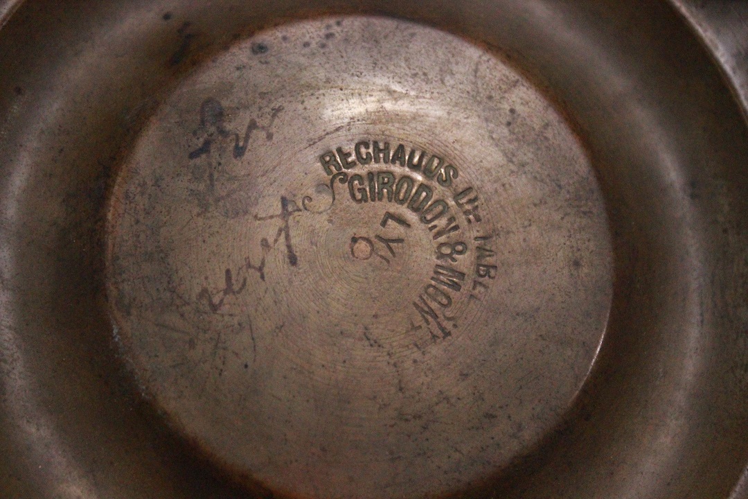 787_riscaldatore_stufa_rame_ottone_vintage_1900_firmato_Girodon_Monet_Lyon_heater_copper_brass_signed_12