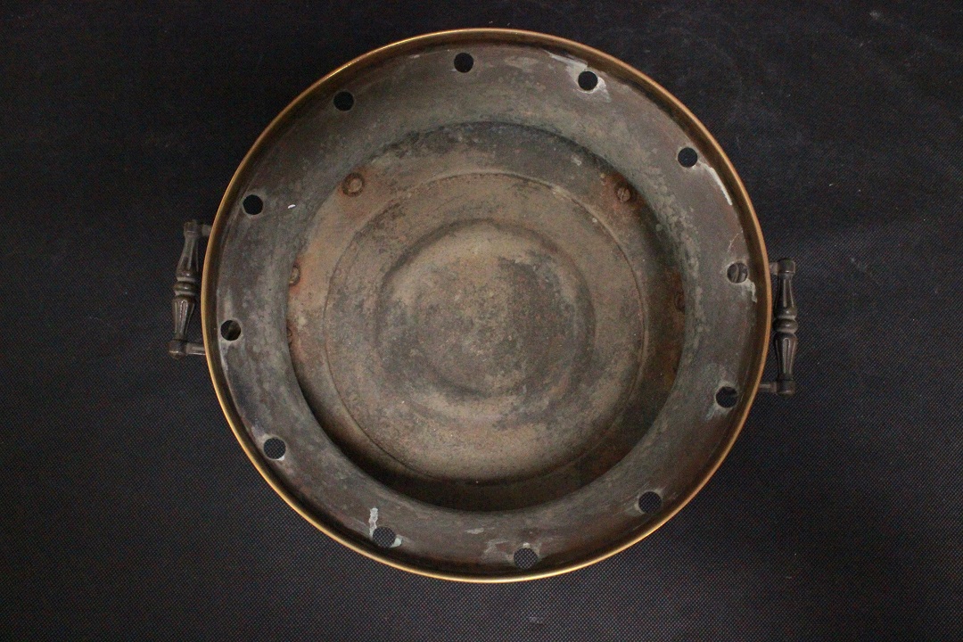 787_riscaldatore_stufa_rame_ottone_vintage_1900_firmato_Girodon_Monet_Lyon_heater_copper_brass_signed_2