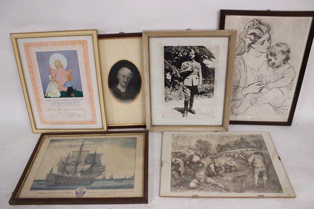 434_lotto_6_sei_stampe_cornici_legno_wood_frames_foto_tema_misto_tecnica_mista_photo_foto_0
