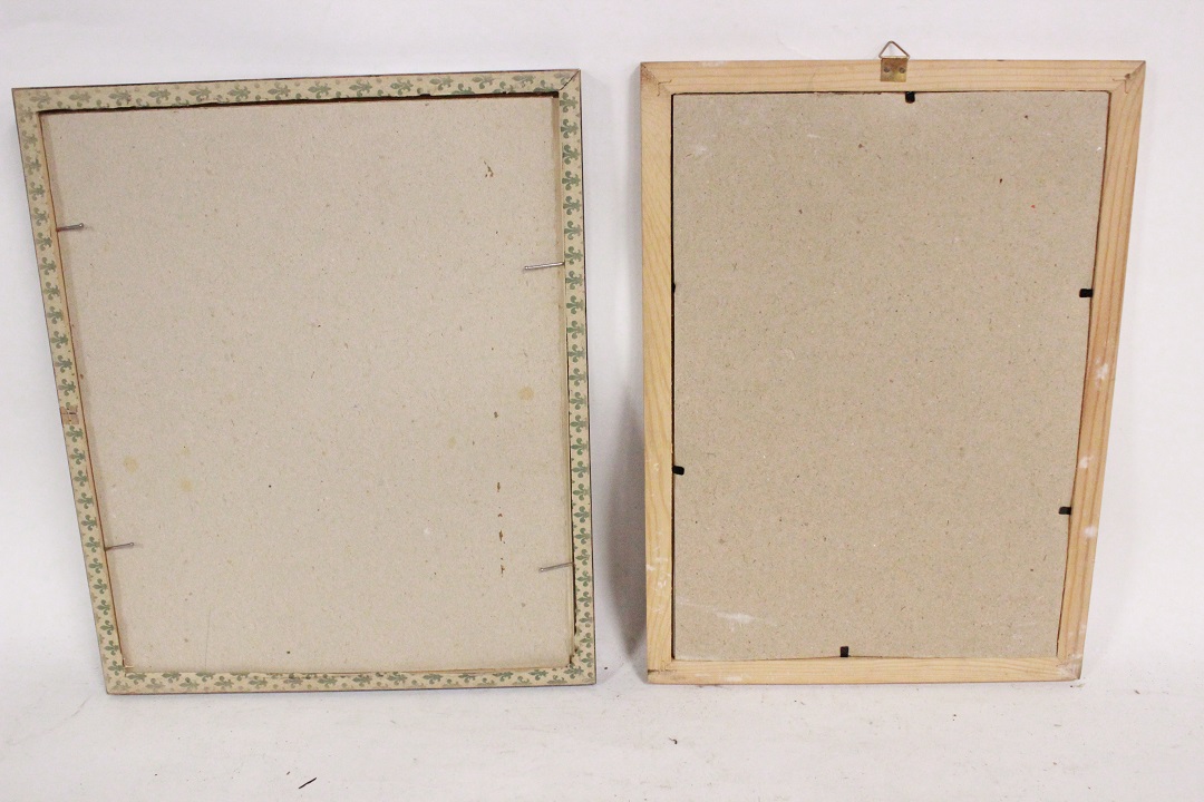 439_lotto_7_sette_stampe_cornici_legno_wood_frames_tema_misto_tecnica_2