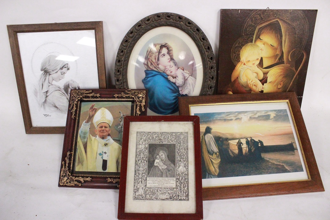 447_lotto_6_sei_stampe_cornice_legno_frames_wood_tema_religioso_religious_theme_tecnica_mista_0