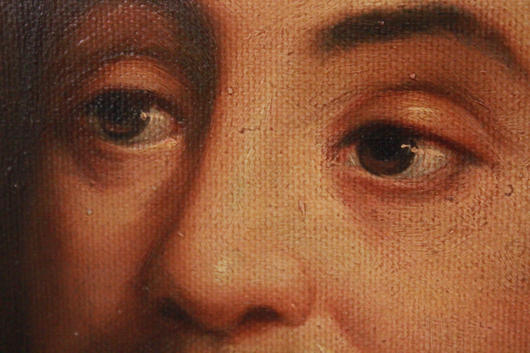 372_quadro_painting_olio_tela_oil_on_canvass_technique_cavaliere_knight_Novecento_900_Bonani_firmato_signed_cornice_frame_6