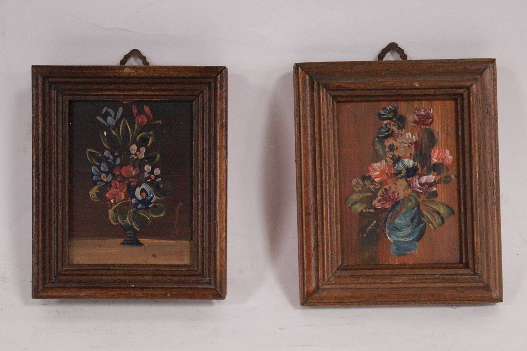 453_lotto_8_otto_stampe_cornici_legno_wood_frames_tema_misto_tecnica_mista_3