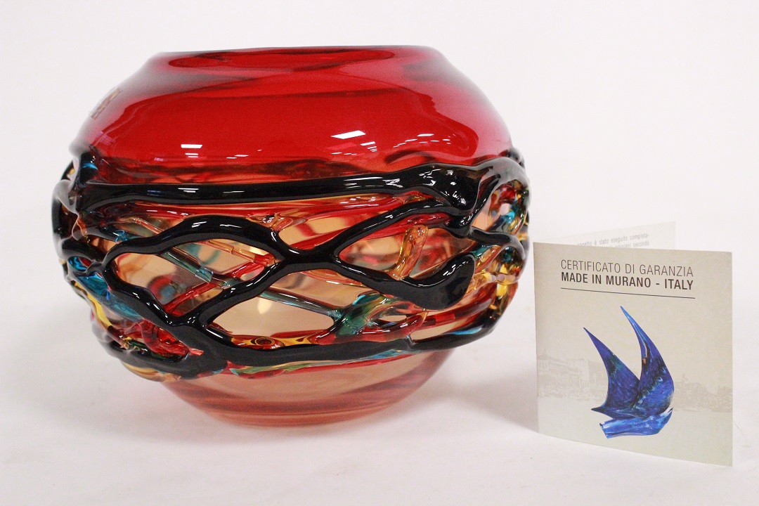 809_vaso_vase_murano_glass_vetro_firmato_signed_Cammozzo_certificato_artigianato_made_in_Murano_Venezia_Venice_Brescia_Roncadelle_1