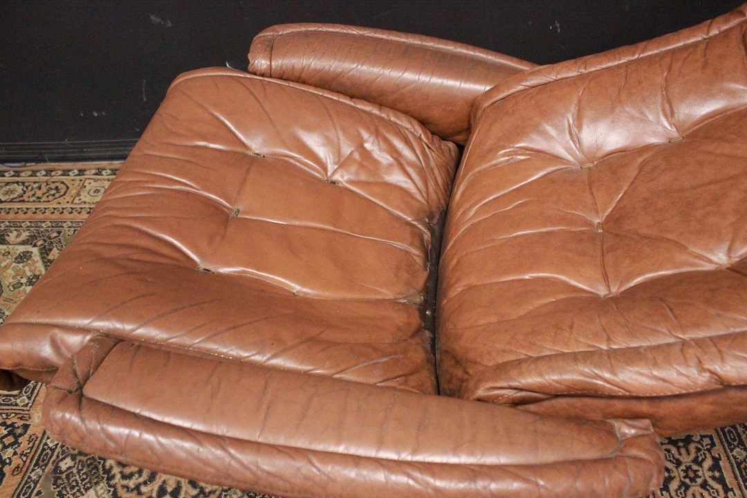 421_Poltrona_Armchair_bergere_reclinabile_recliner_leather_pelle_marrone_chiaro_originale_original_Brescia_Roncadelle_english_inglese_UK_7