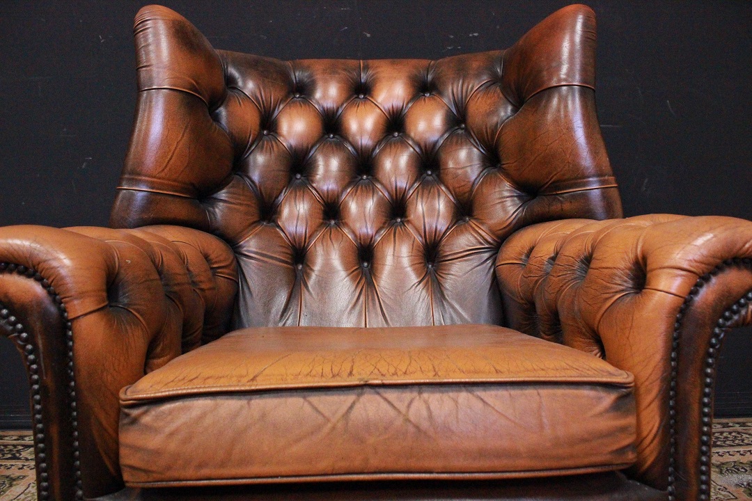 806_poltrona_armchair_chesterfield_chester_marrona_chiaro_light_brown_inglese_english__UK_pelle_leather_originale_original_bergere_monk_1