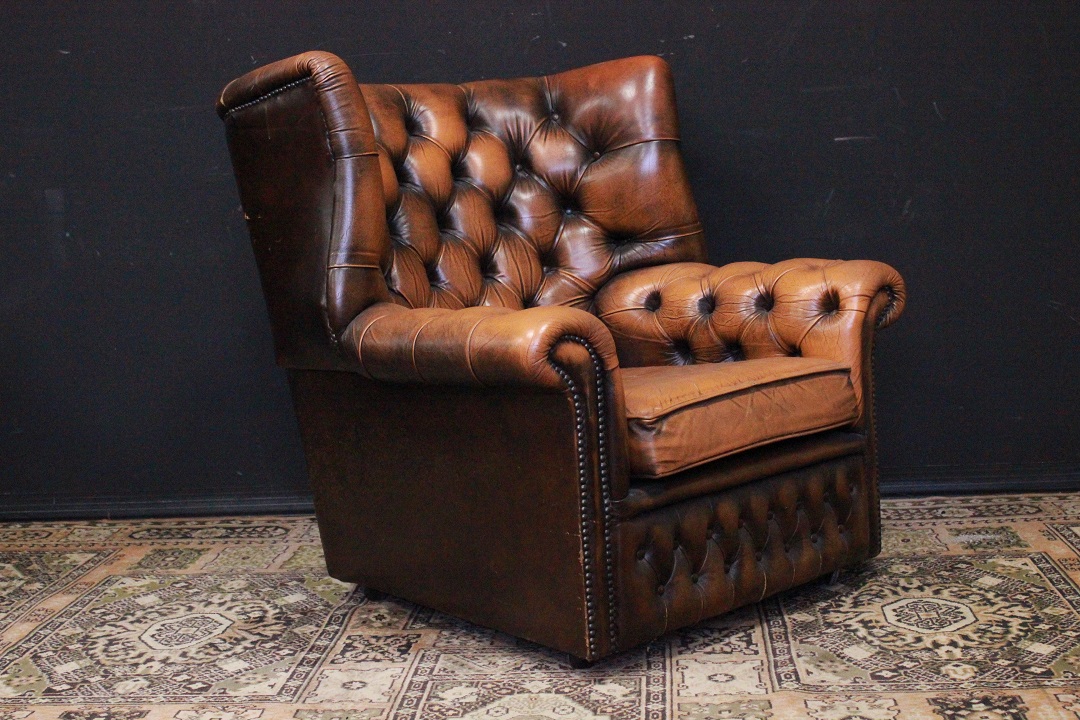 806_poltrona_armchair_chesterfield_chester_marrona_chiaro_light_brown_inglese_english__UK_pelle_leather_originale_original_bergere_monk_3
