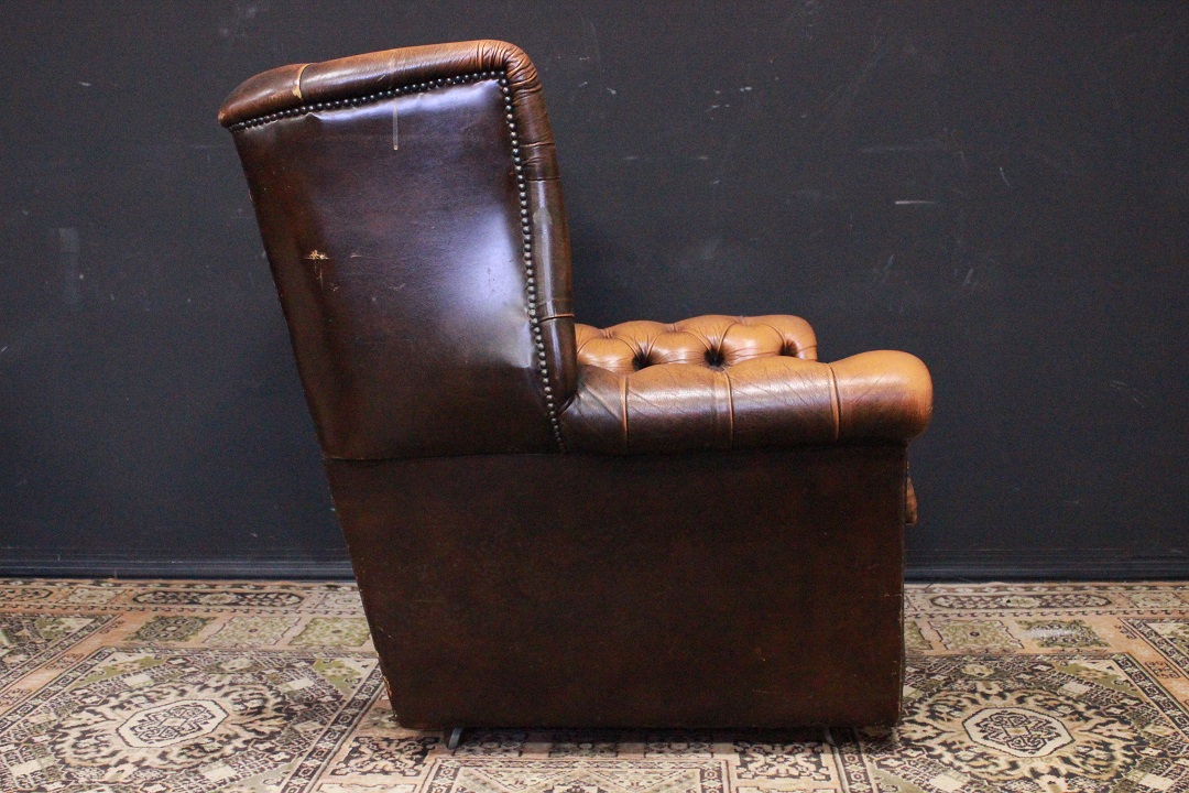 806_poltrona_armchair_chesterfield_chester_marrona_chiaro_light_brown_inglese_english__UK_pelle_leather_originale_original_bergere_monk_9