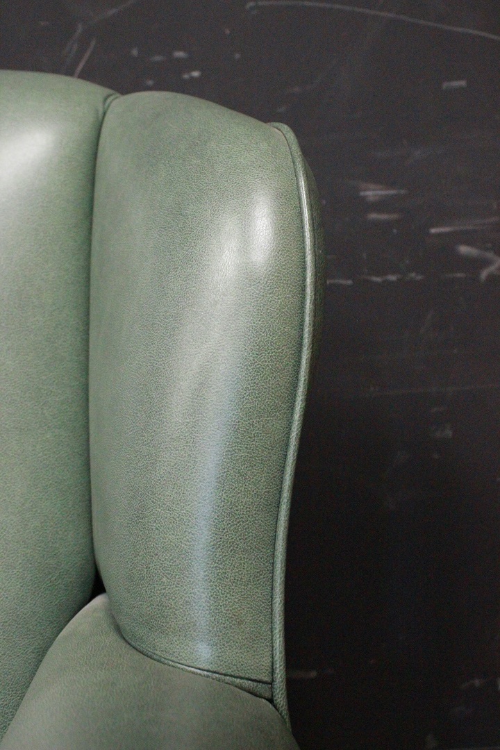 657_poltrona_bergere_armchair_anni_Novanta_90_pelle_verde_pallido_green_originali_inglesi_original_UK_english_1