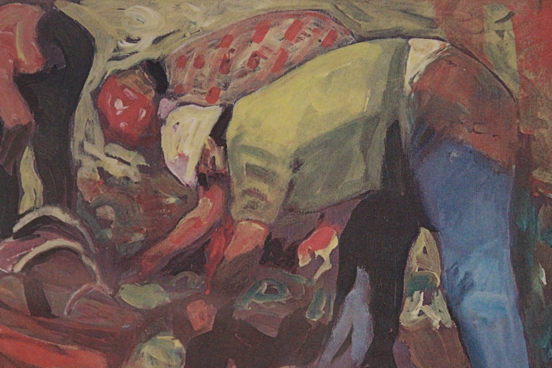 725_quadro_campi_lavoro_lavoratori_stampa_cornice_Italia_ITA_metà_1900_3