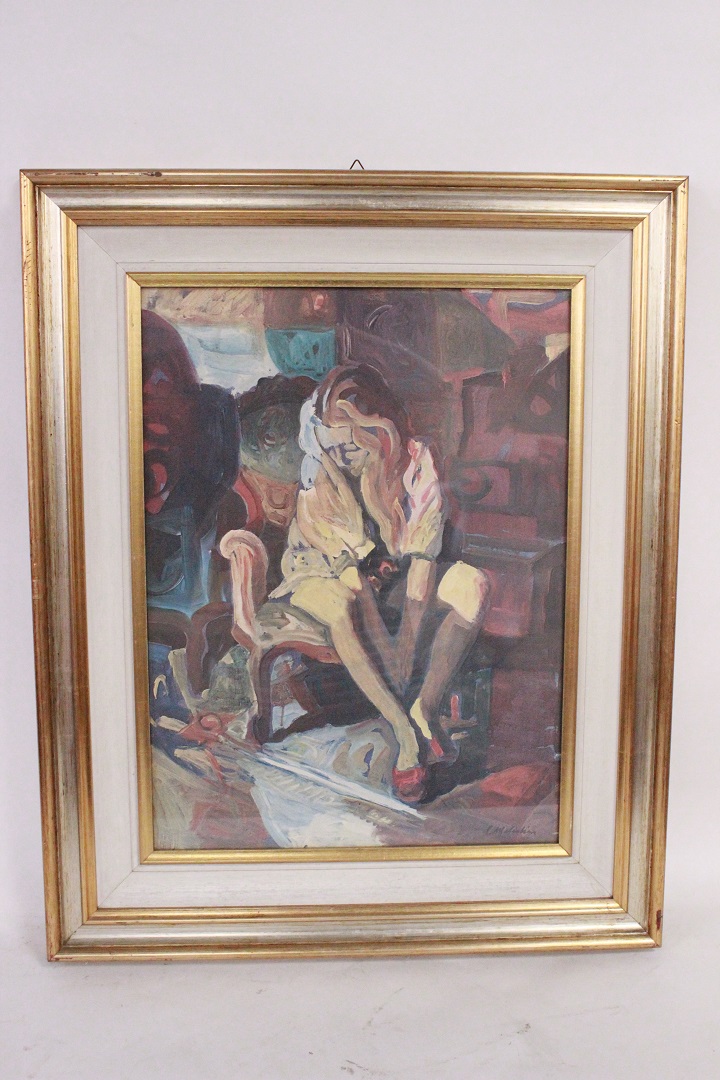 797_quadro_ballerina_stampa_cornice_Italia_ITA_metà_1900_0