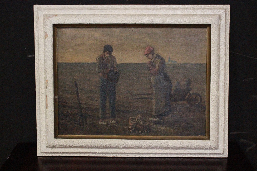 861_quadri_due_olio_tela_le_spigolatrici_riproduzione_Millet_XX_secolo_Francia_FRA_6