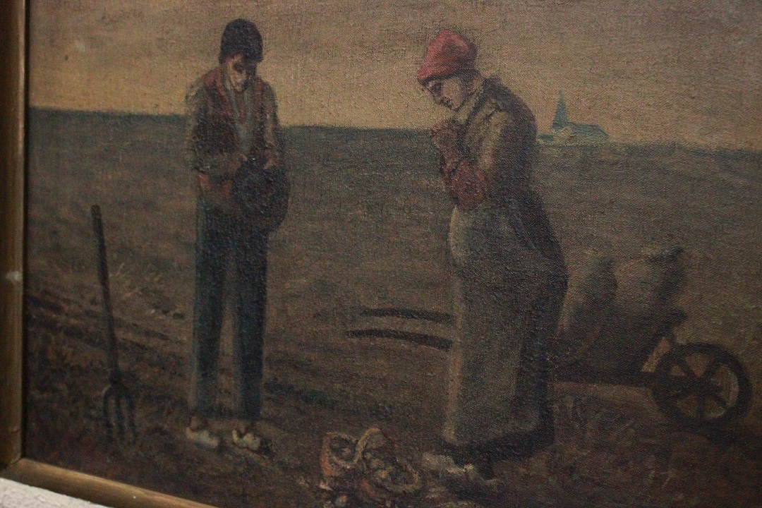 861_quadri_due_olio_tela_le_spigolatrici_riproduzione_Millet_XX_secolo_Francia_FRA_7