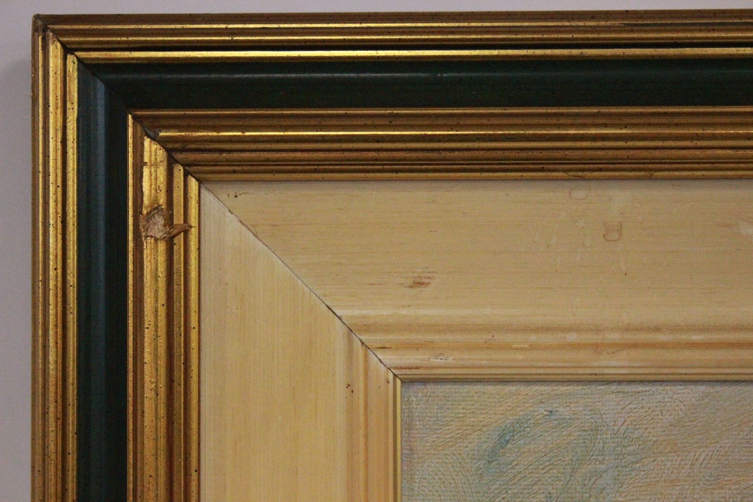 875_quadro_cornice_olio_su_tela_paesaggio_fiori_girasoli_Italia_firmato_firma_Zoncati_ITA_1993_4