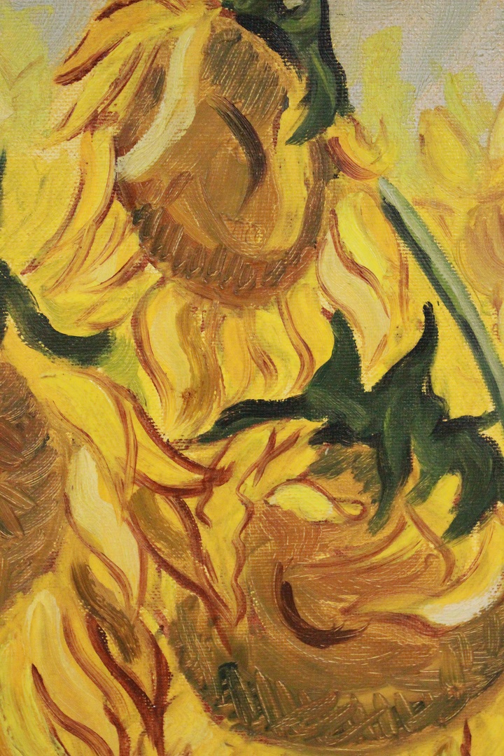 875_quadro_cornice_olio_su_tela_paesaggio_fiori_girasoli_Italia_firmato_firma_Zoncati_ITA_1993_5