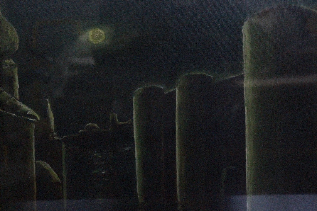 892_quadro_paesaggio_notturno_olio_tela_cornice_metallo_vetro_firma_firmato_italiano_Italia_ITA_2