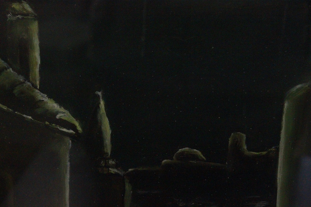 892_quadro_paesaggio_notturno_olio_tela_cornice_metallo_vetro_firma_firmato_italiano_Italia_ITA_5