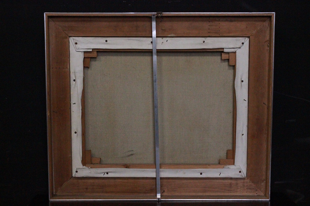 892_quadro_paesaggio_notturno_olio_tela_cornice_metallo_vetro_firma_firmato_italiano_Italia_ITA_6