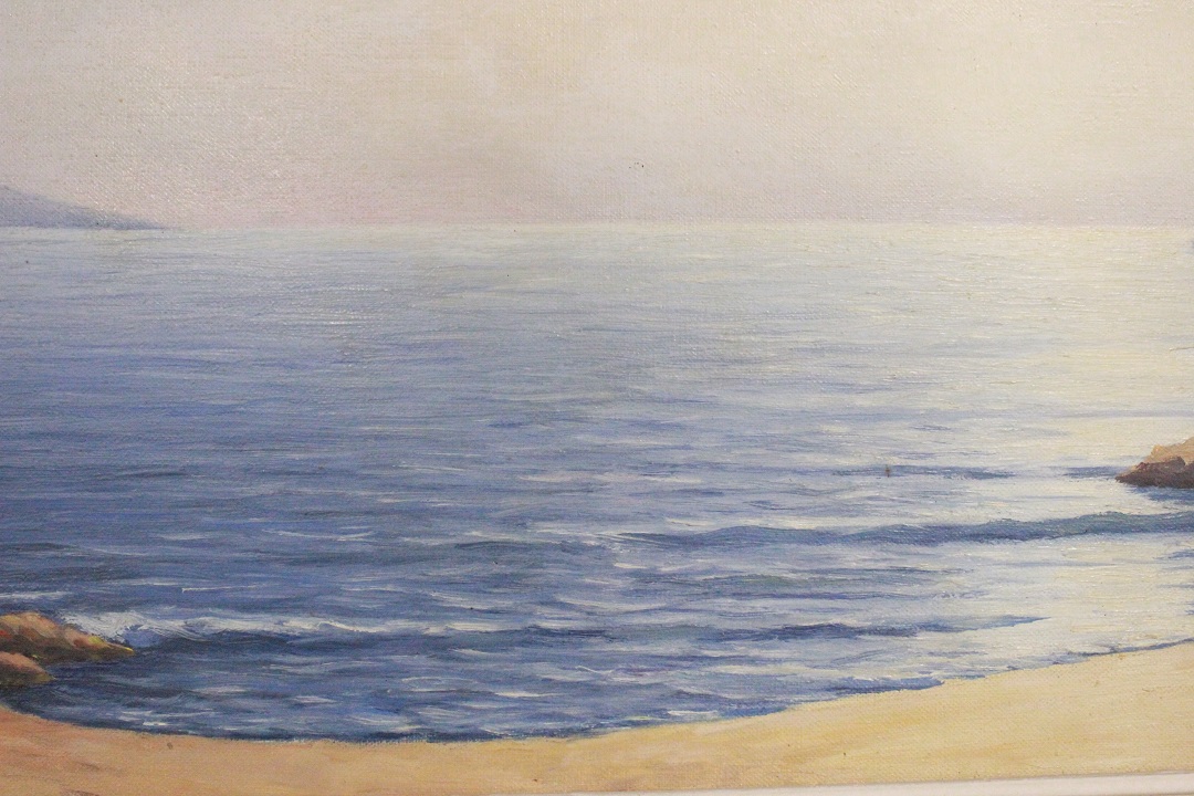 546_quadro_dipinto_olio_su_tela_painting_oil_on_canvas_landscape_paesaggio_marino_mare_sea_cornice_frame_firma_firmato_Francia_FRA_6