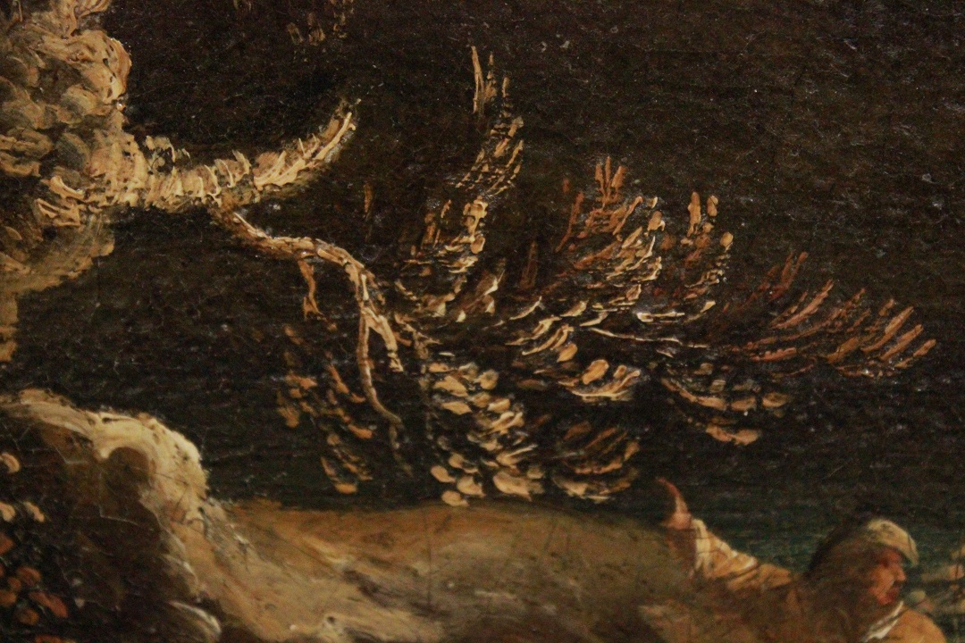 567_Jan_Frans_Van_Bolemen_quadro_paint_cornice_frame_painting_olio_su_tela_Orizzonte_grandi_dimensioni_natura_albero_acqua_17