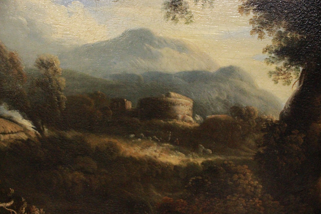 567_Jan_Frans_Van_Bolemen_quadro_paint_cornice_frame_painting_olio_su_tela_Orizzonte_grandi_dimensioni_natura_albero_acqua_2