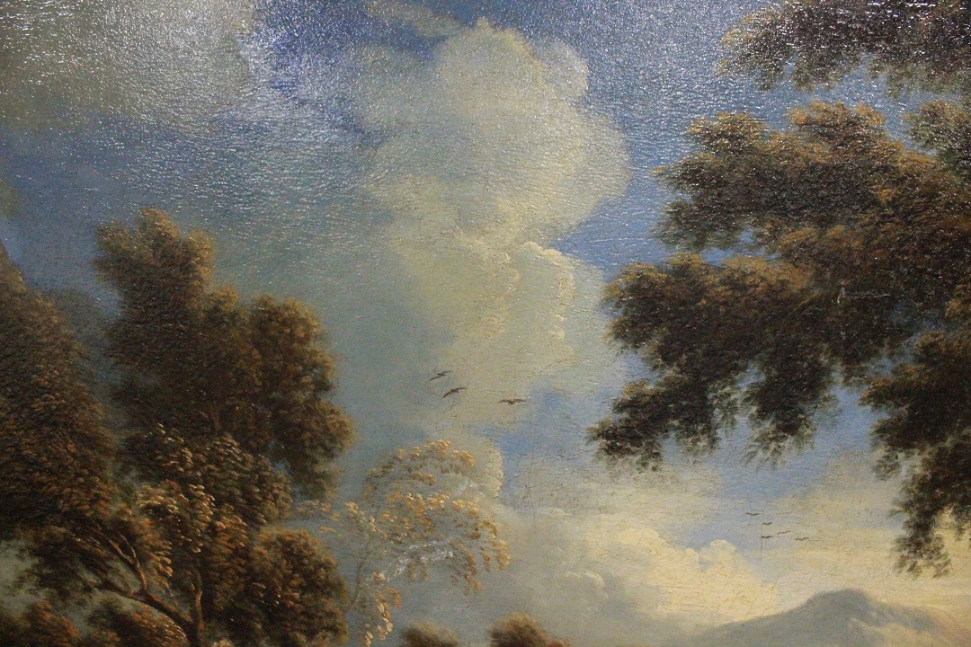 567_Jan_Frans_Van_Bolemen_quadro_paint_cornice_frame_painting_olio_su_tela_Orizzonte_grandi_dimensioni_natura_albero_acqua_21