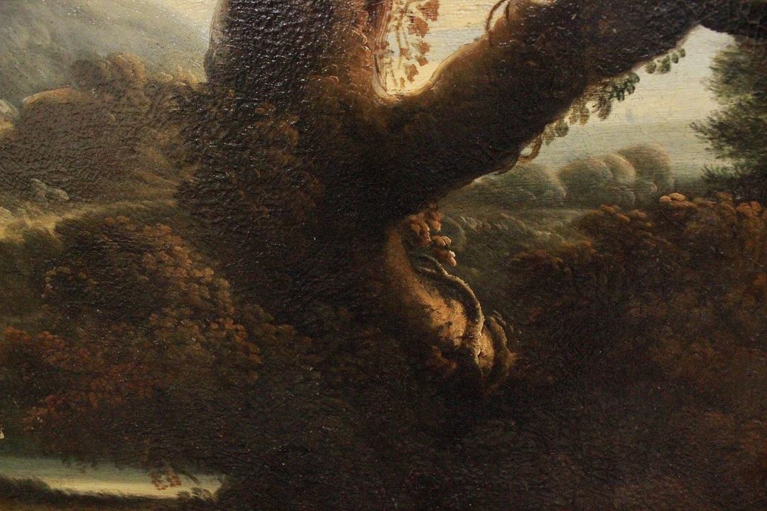 567_Jan_Frans_Van_Bolemen_quadro_paint_cornice_frame_painting_olio_su_tela_Orizzonte_grandi_dimensioni_natura_albero_acqua_23